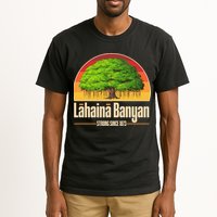 Retro Lahaina Banyan Tree Strong Since 1873 Support Maui Hawaii Tall T-Shirt