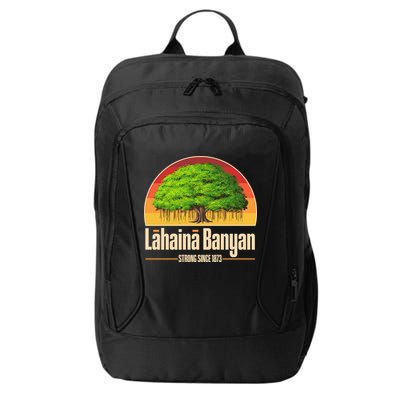 Retro Lahaina Banyan Tree Strong Since 1873 Support Maui Hawaii City Backpack