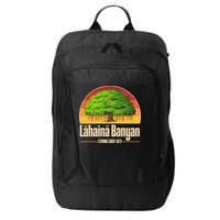 Retro Lahaina Banyan Tree Strong Since 1873 Support Maui Hawaii City Backpack