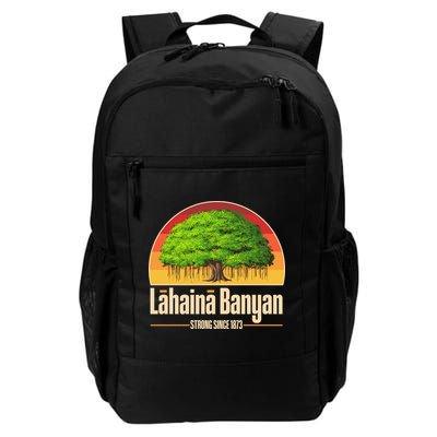 Retro Lahaina Banyan Tree Strong Since 1873 Support Maui Hawaii Daily Commute Backpack