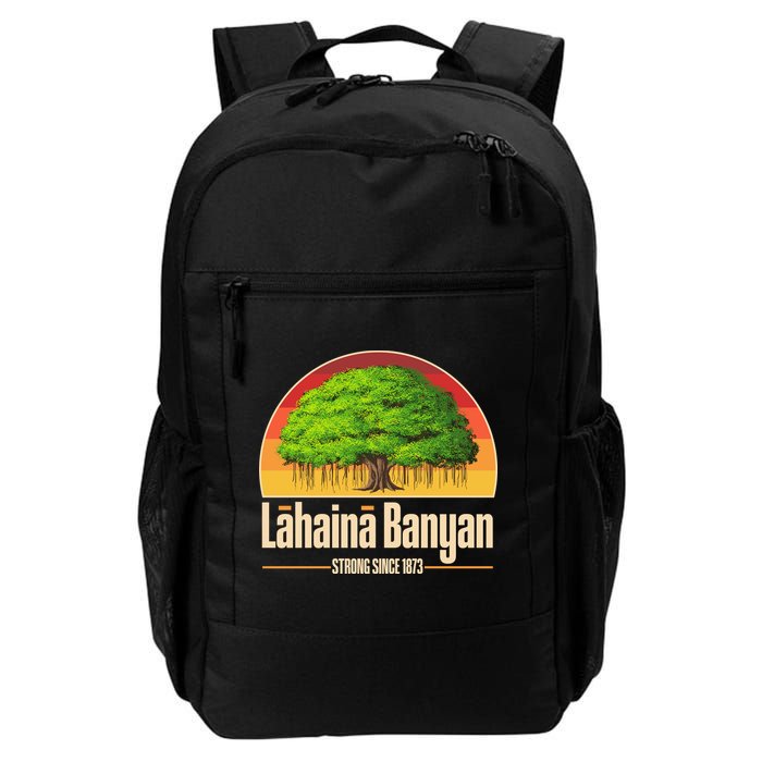 Retro Lahaina Banyan Tree Strong Since 1873 Support Maui Hawaii Backpack