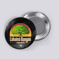 Retro Lahaina Banyan Tree Strong Since 1873 Support Maui Hawaii Button