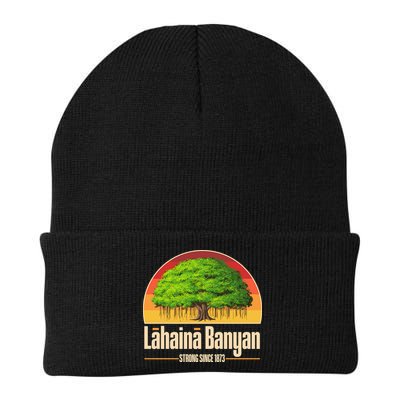 Retro Lahaina Banyan Tree Strong Since 1873 Support Maui Hawaii Beanie