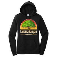 Retro Lahaina Banyan Tree Strong Since 1873 Support Maui Hawaii Women's Pullover Hoodie