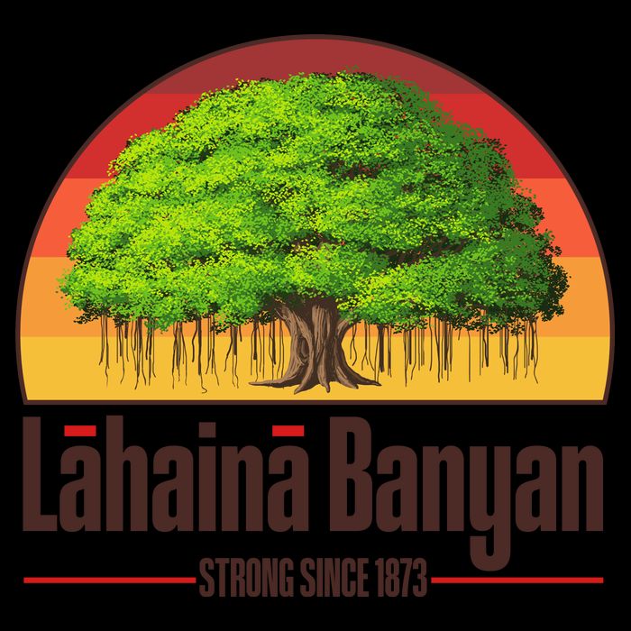 Retro Lahaina Banyan Tree Strong Since 1873 Support Maui Hawaii 16oz Travel Tumbler