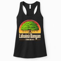 Retro Lahaina Banyan Tree Strong Since 1873 Support Maui Hawaii Womens Tank Top