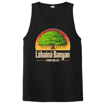 Retro Lahaina Banyan Tree Strong Since 1873 Support Maui Hawaii PosiCharge Competitor Tank