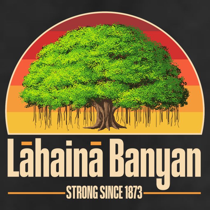 Retro Lahaina Banyan Tree Strong Since 1873 Support Maui Hawaii Trucker Hat