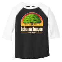 Retro Lahaina Banyan Tree Strong Since 1873 Support Maui Hawaii Toddler Fine Jersey T-Shirt