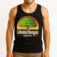 Retro Lahaina Banyan Tree Strong Since 1873 Support Maui Hawaii Tank Top