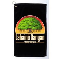 Retro Lahaina Banyan Tree Strong Since 1873 Support Maui Hawaii Golf Towel