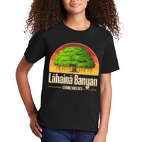 Retro Lahaina Banyan Tree Strong Since 1873 Support Maui Hawaii Kids T-Shirt