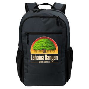 Retro Lahaina Banyan Tree Strong Since 1873 Support Maui Hawaii Daily Commute Backpack