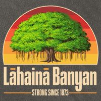 Retro Lahaina Banyan Tree Strong Since 1873 Support Maui Hawaii Cotton Canvas Backpack