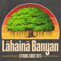 Retro Lahaina Banyan Tree Strong Since 1873 Support Maui Hawaii Vector Backpack