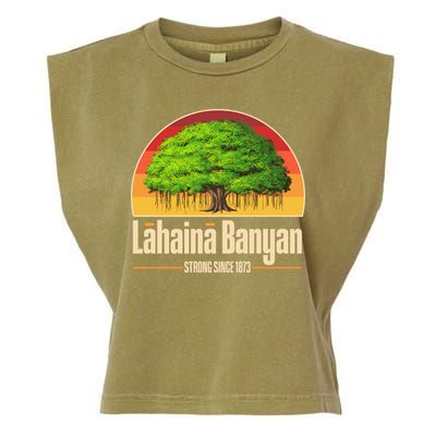 Retro Lahaina Banyan Tree Strong Since 1873 Support Maui Hawaii Garment-Dyed Women's Muscle Tee