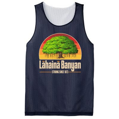 Retro Lahaina Banyan Tree Strong Since 1873 Support Maui Hawaii Mesh Reversible Basketball Jersey Tank