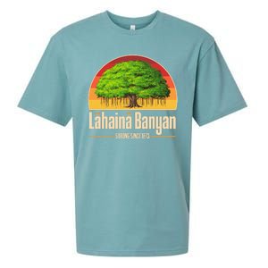 Retro Lahaina Banyan Tree Strong Since 1873 Support Maui Hawaii Sueded Cloud Jersey T-Shirt