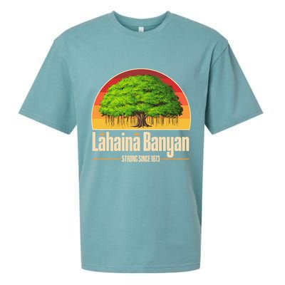 Retro Lahaina Banyan Tree Strong Since 1873 Support Maui Hawaii Sueded Cloud Jersey T-Shirt