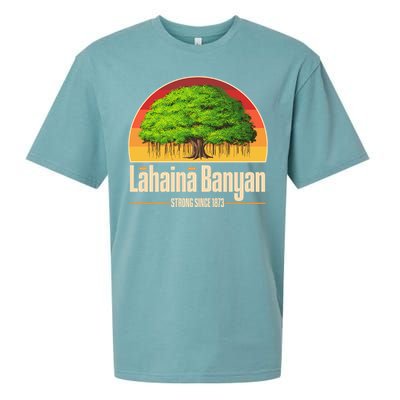 Retro Lahaina Banyan Tree Strong Since 1873 Support Maui Hawaii Sueded Cloud Jersey T-Shirt