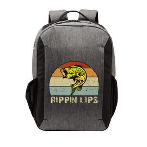 Rippin Lips Bass Fishing Gifts For Dad Fathers Day Vector Backpack