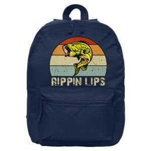 Rippin Lips Bass Fishing Gifts For Dad Fathers Day 16 in Basic Backpack