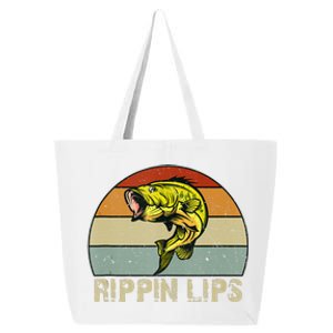 Rippin Lips Bass Fishing Gifts For Dad Fathers Day 25L Jumbo Tote