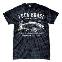 Retro Luca Brasi Fish Market Est 1945 Fishing Tie-Dye T-Shirt