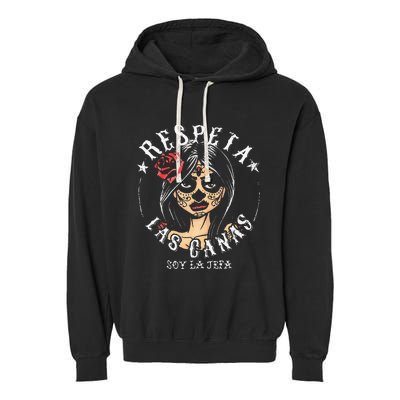 Respeta Las Canas La Jefa Garment-Dyed Fleece Hoodie