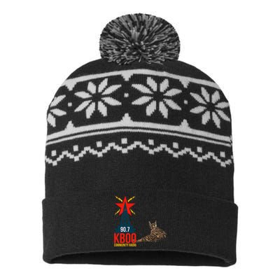 Radio Loving Cat USA-Made Snowflake Beanie