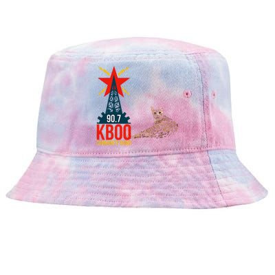 Radio Loving Cat Tie-Dyed Bucket Hat