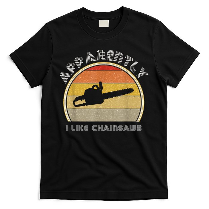 Retro Logging Chainsaw Gear For Men Tree Trimmer T-Shirt
