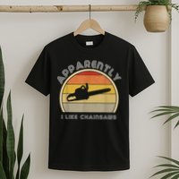 Retro Logging Chainsaw Gear For Men Tree Trimmer T-Shirt
