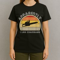 Retro Logging Chainsaw Gear For Men Tree Trimmer T-Shirt