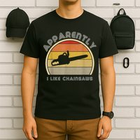 Retro Logging Chainsaw Gear For Men Tree Trimmer T-Shirt