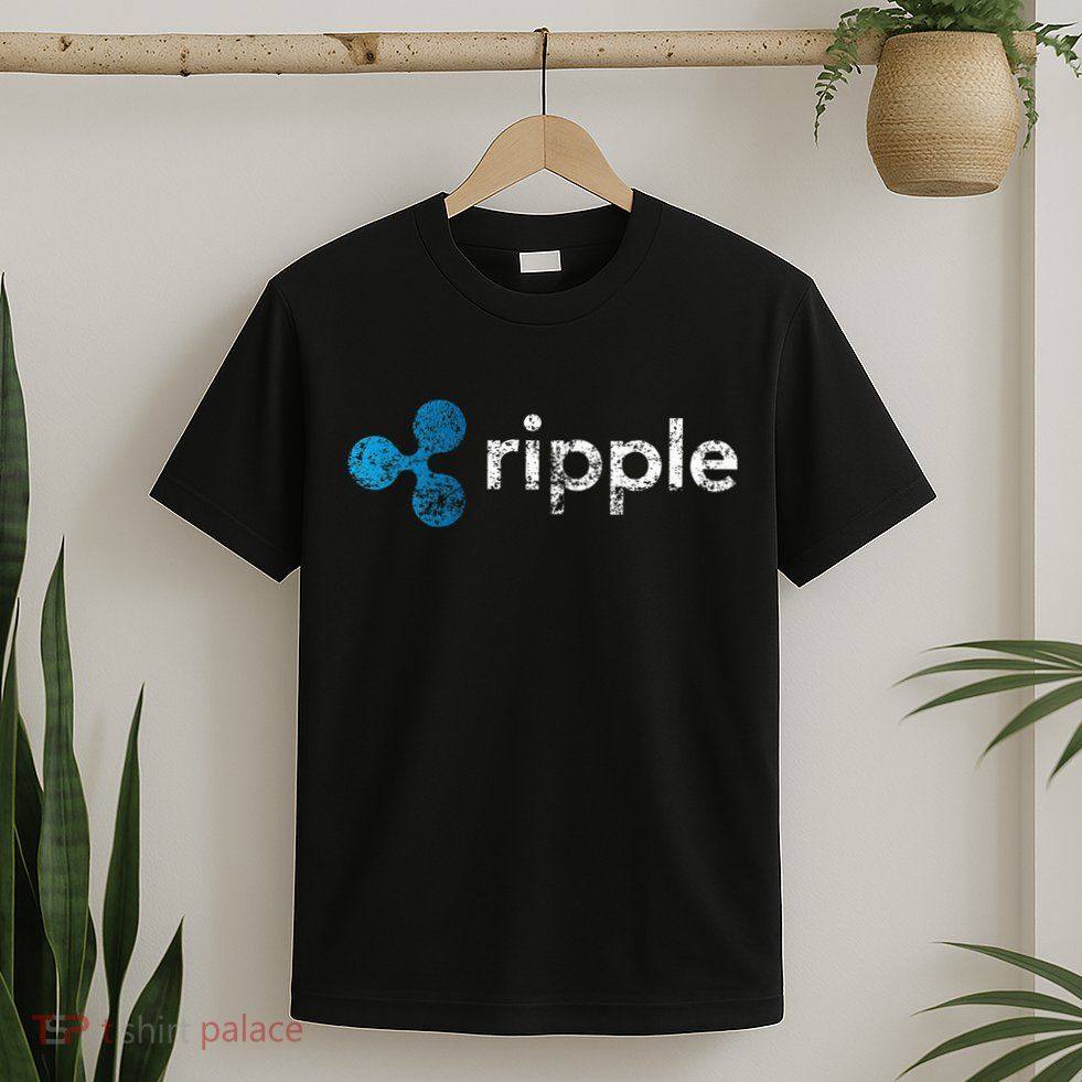 Ripple Logo Crypto Xrp Coin Hodler Fan T-Shirt