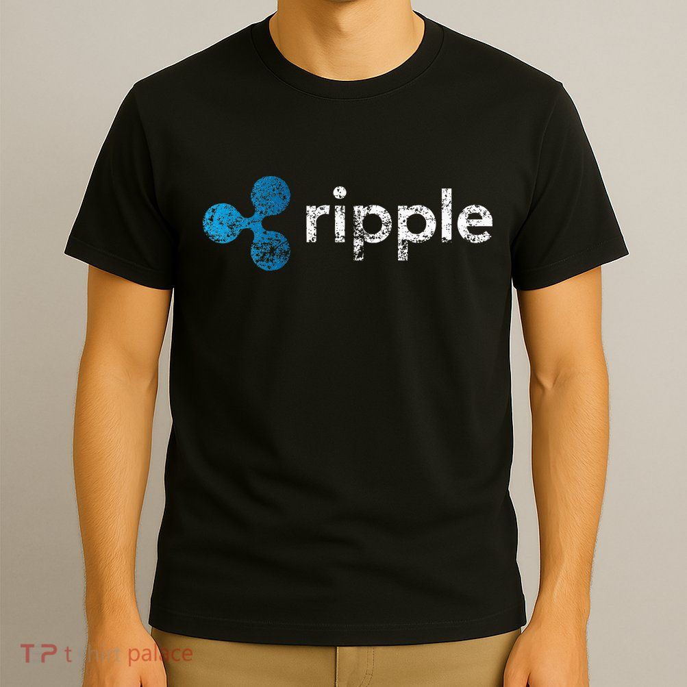 Ripple Logo Crypto Xrp Coin Hodler Fan T-Shirt