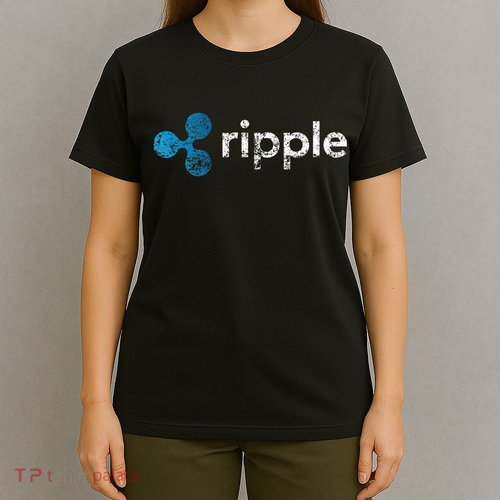 Ripple Logo Crypto Xrp Coin Hodler Fan T-Shirt