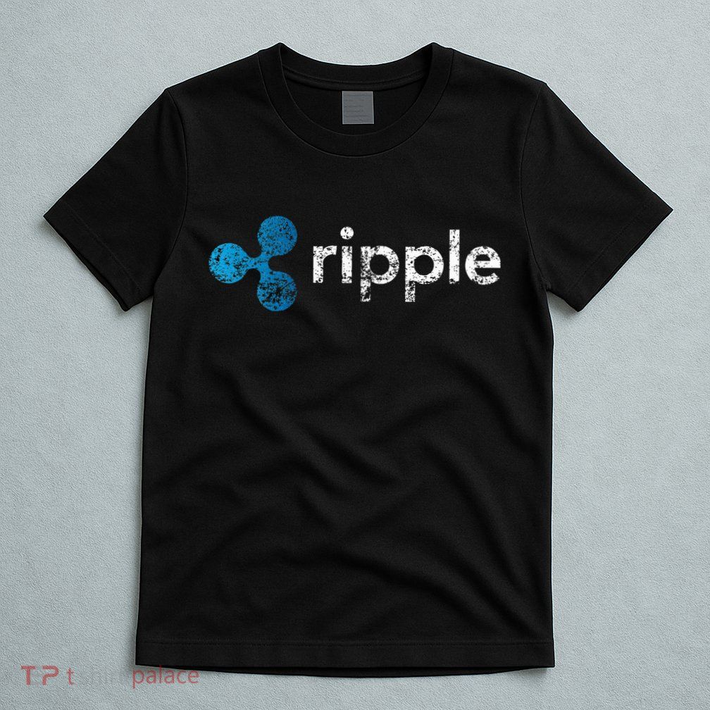 Ripple Logo Crypto Xrp Coin Hodler Fan T-Shirt