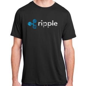 Ripple Logo Crypto Xrp Coin Hodler Fan Adult ChromaSoft Performance T-Shirt