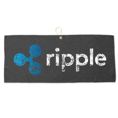 Ripple Logo Crypto Xrp Coin Hodler Fan Large Microfiber Waffle Golf Towel
