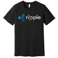 Ripple Logo Crypto Xrp Coin Hodler Fan Premium T-Shirt