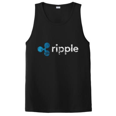 Ripple Logo Crypto Xrp Coin Hodler Fan PosiCharge Competitor Tank