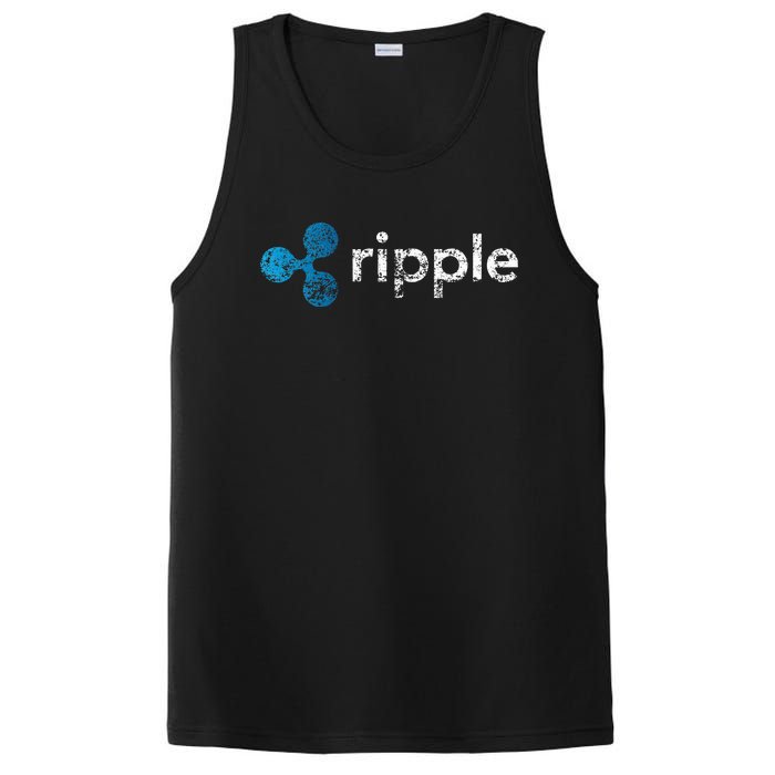 Ripple Logo Crypto Xrp Coin Hodler Fan PosiCharge Competitor Tank