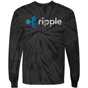 Ripple Logo Crypto Xrp Coin Hodler Fan Tie-Dye Long Sleeve Shirt