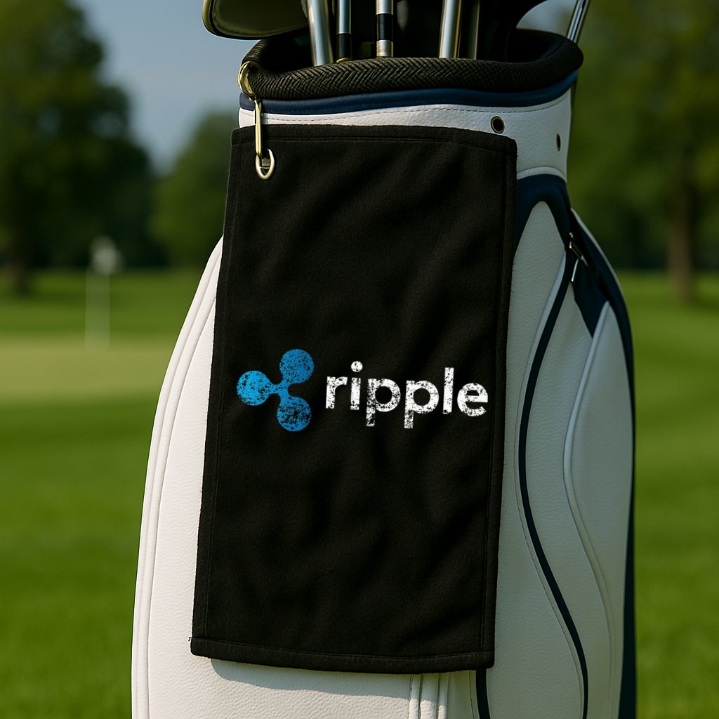 Ripple Logo Crypto Xrp Coin Hodler Fan Golf Towel