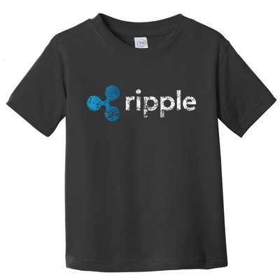 Ripple Logo Crypto Xrp Coin Hodler Fan Toddler T-Shirt