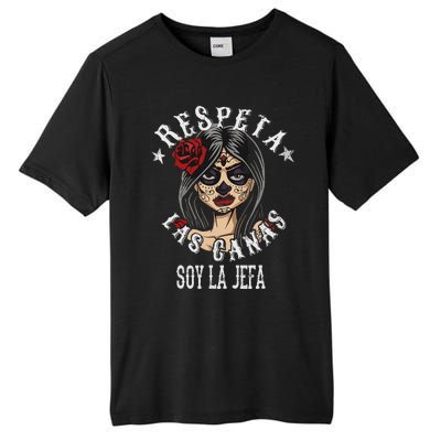 Respeta Las Canas La Jefa Funny Spanish Tall Fusion ChromaSoft Performance T-Shirt