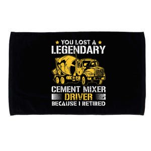 Retired Legendary Cement Mixer Driver Concrete Mixer Microfiber Hand Towel