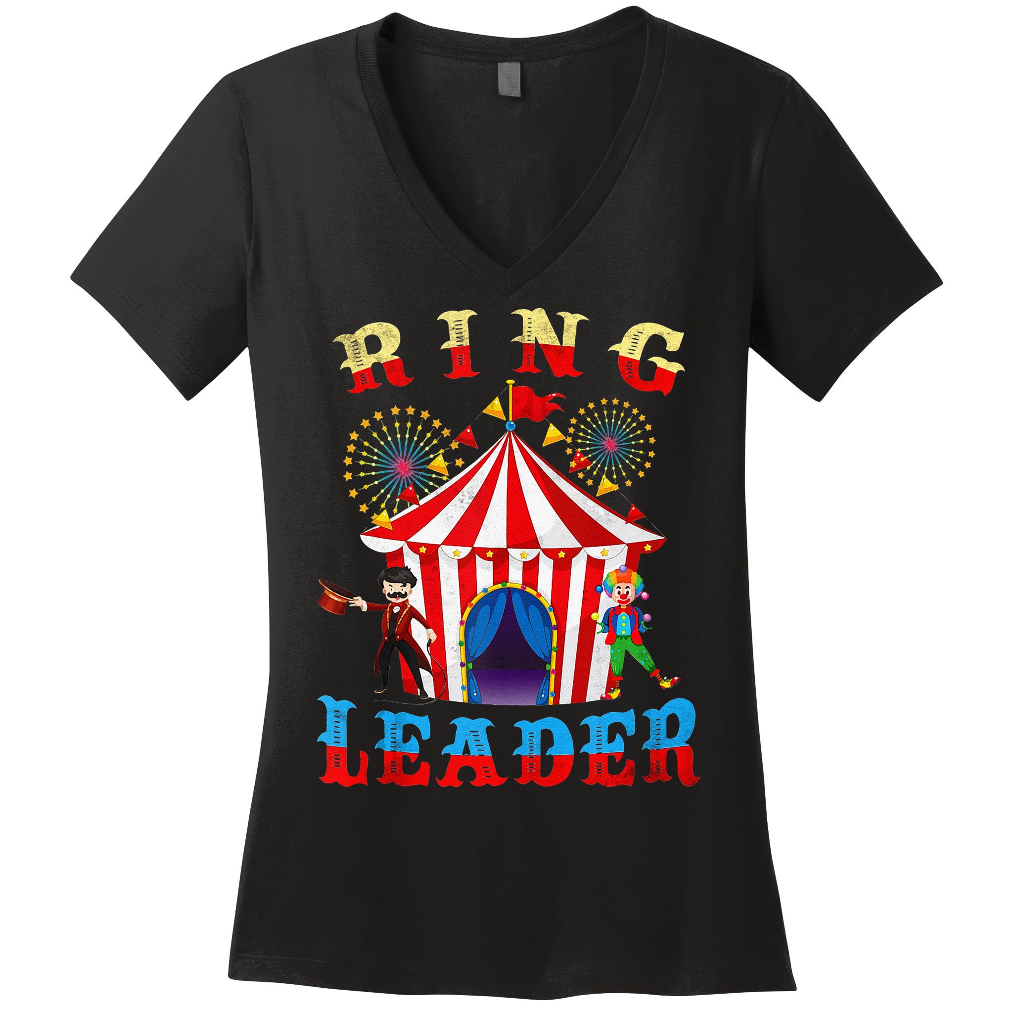 Ring Leader Costume Circus Staff Carnival Women's V-Neck T-Shirt